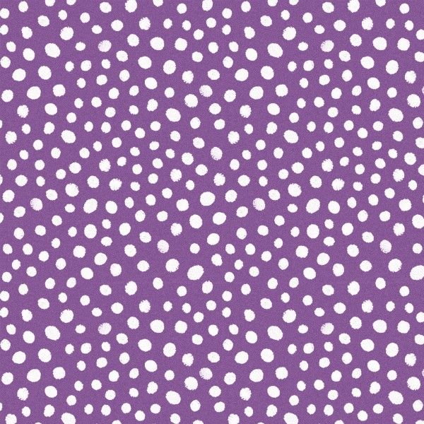 Punkte Stoff Lila Weiß Pixie Patch Dots Purple