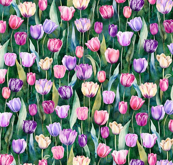 Tulpen Blumen Stoff Tulip Flower