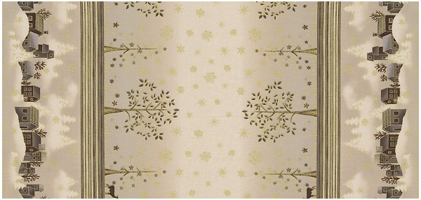 Weihnachtsstoff Taupe Raphael Panel 374