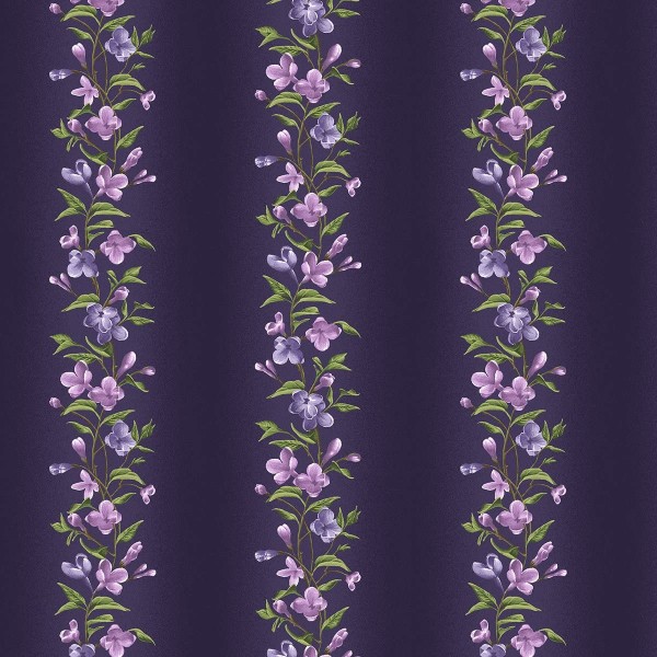 Blumen Ranken Stoff Lila Fresh Lilacs