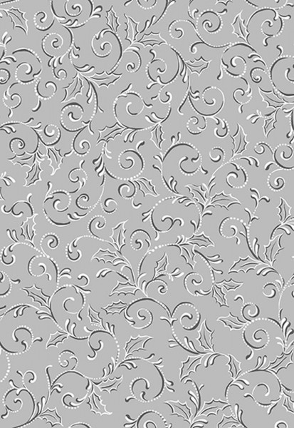 Ranken Stoff Scroll Grau Pretty Holiday Weihnachten