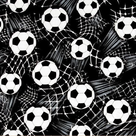 Fußball Stoff Tossed Soccerballs