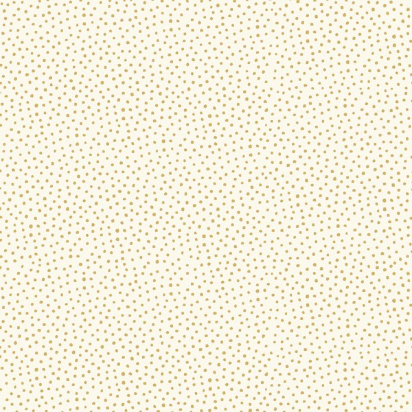 Punkte Stoff Creme Christmas Snowball Cream Metallic