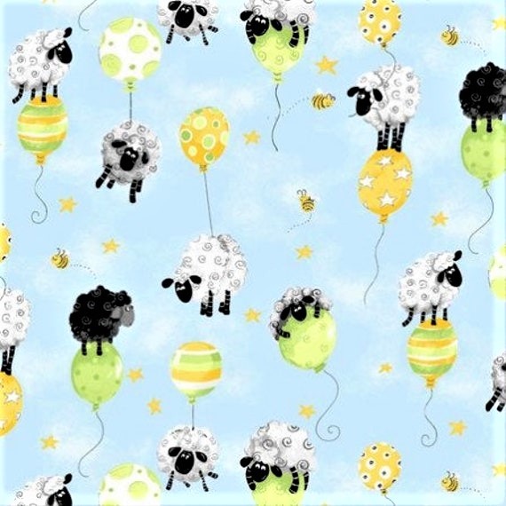 Schafe Kinderstoff Lewe Sheep Balloon