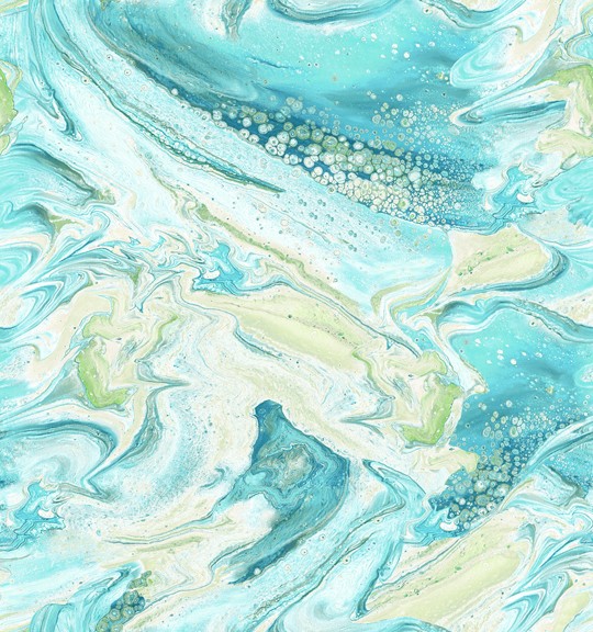 Fusion Wave Aqua Marmoriert
