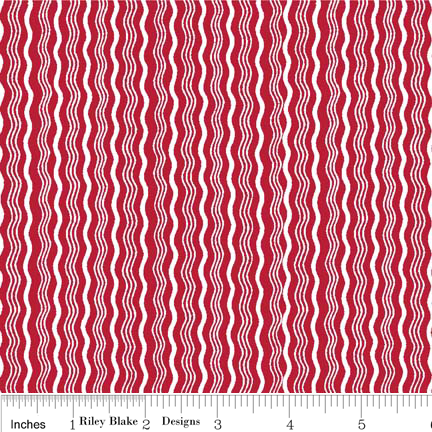 Streifen Stoff Hipster Rot