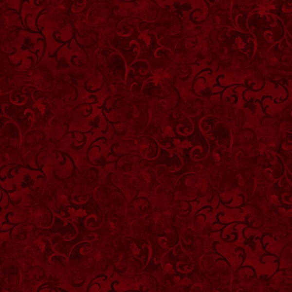 Ranken Stoff Weinrot Burgundy Scroll Essentials