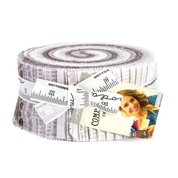 Moda Jelly Roll "Compositions" Patchworkstoffe Precuts