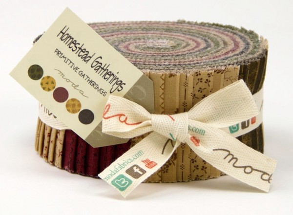 Moda Jelly Roll "Homestead Gatherings" Patchworkstoffe Precuts