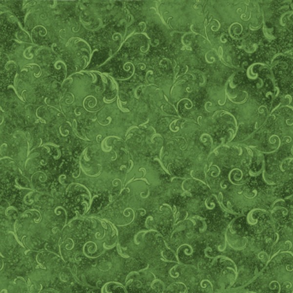 Ranken Stoff Grün Essentials Basics Dark Green Filigree