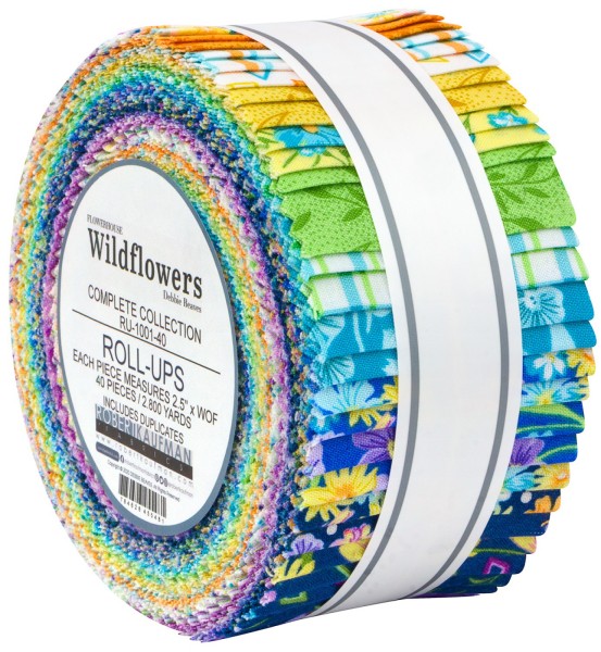 Wildflowers Flowerhouse 2 1/2 Inch Strips Roll Ups