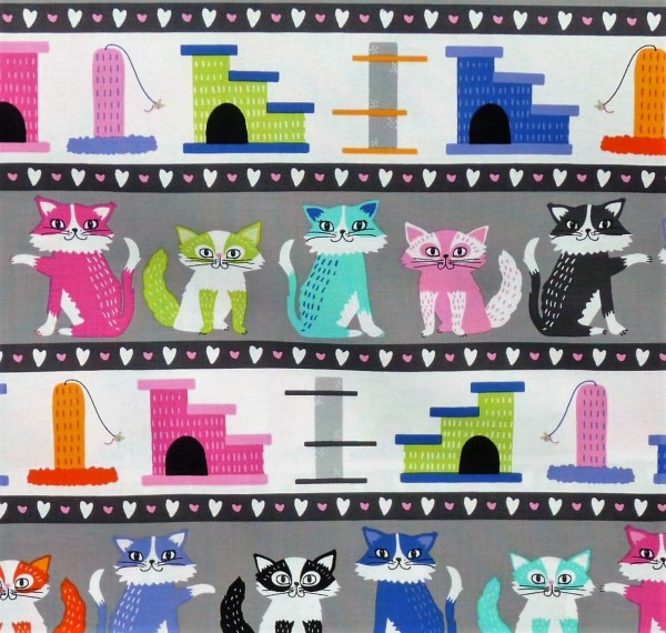 Katzen Stoff Kitten Kaboodle Cats