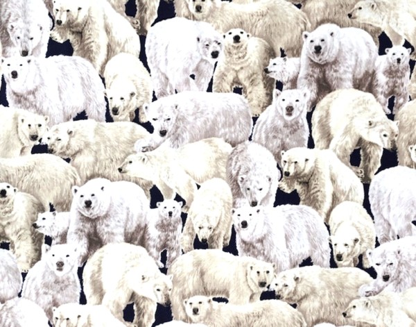 Eisbären Stoff Living Wonders Polos Bears