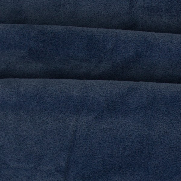 Plüsch Stoff Taubenblau