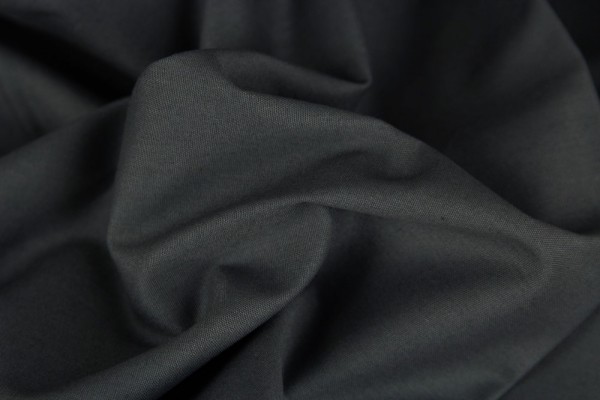 Baumwollstoff Uni Anthrazit 789