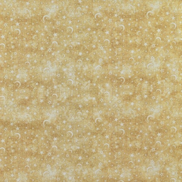 Mond & Sterne Stoff Beige Intergalactic Moon Stars