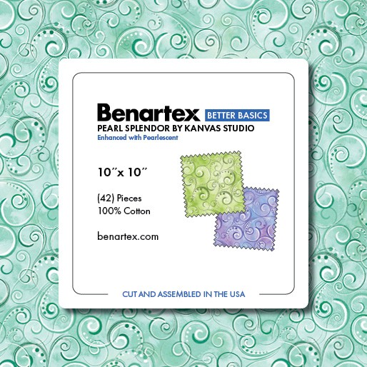 Pearl Splendor 10 Inch Squares Quadrate Stoffpaket