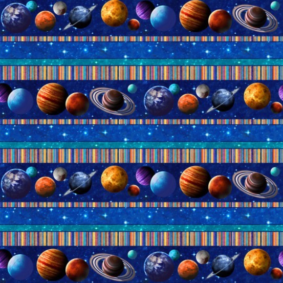 Weltall Stoff Across the Universe Border
