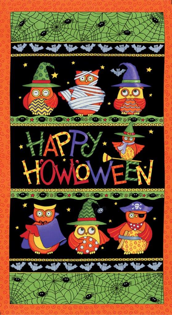 Patchworkstoff Midnight Masquerade Kinder Eulen Halloween Stoff | Giljo ...