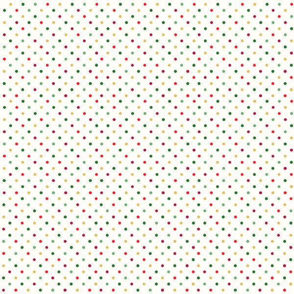 Punkte Stoff Christmas Classic Multi Spot