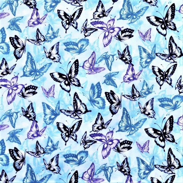 Schmetterlinge Stoff Butterfly Meadow Fabric Freedom