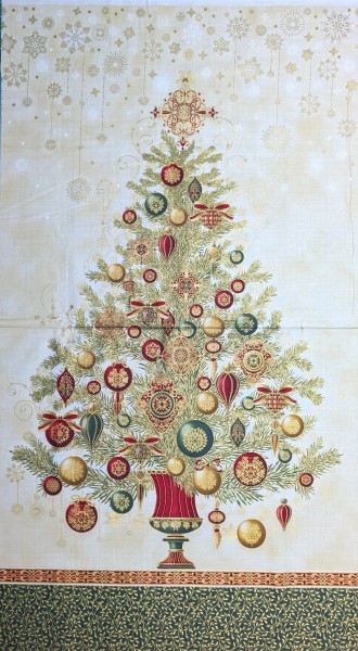 Weihnachtsstoff Panel Winter's Grandeur
