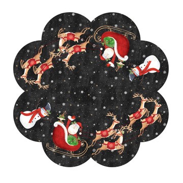 Weihnachtsstoff Panel Up on the Rooftop