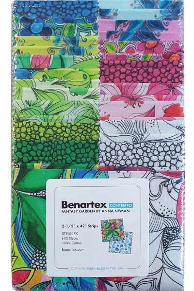 Fantasy Garden 2 1/2 Inch Streifen Stoffpaket