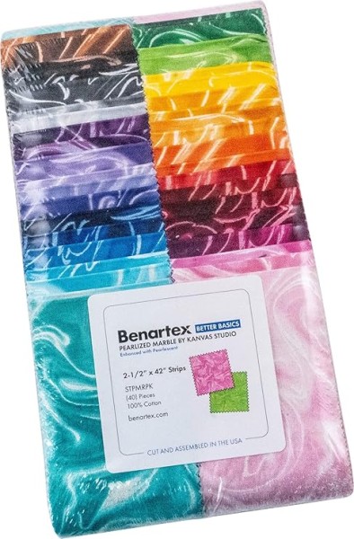 Pearlized Marble 2 1/2 Inch Streifen Stoffpakete Metallic