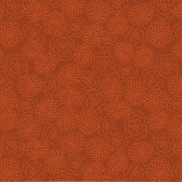 Blumen Stoff Orange Harvest Gathering Floral Imprint