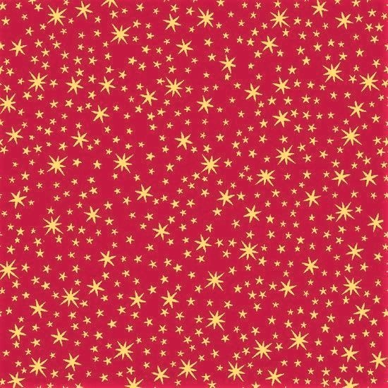 Sterne Stoff Rot Gold Weihnachten Holiday Metals Stars Red