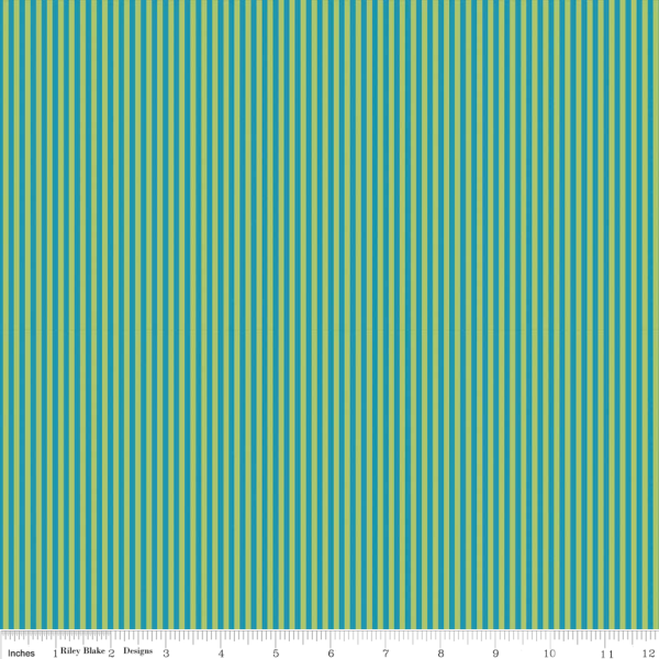 Streifen Stoff Grün Blau Splendor