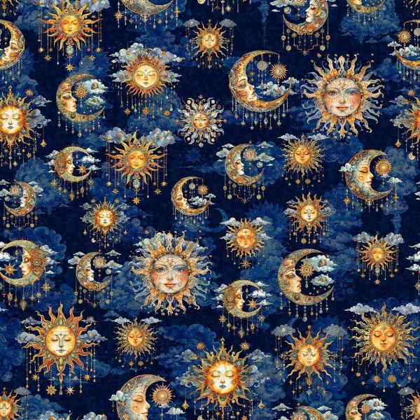 Bohemian Sunrise Celestial Sky Midnight