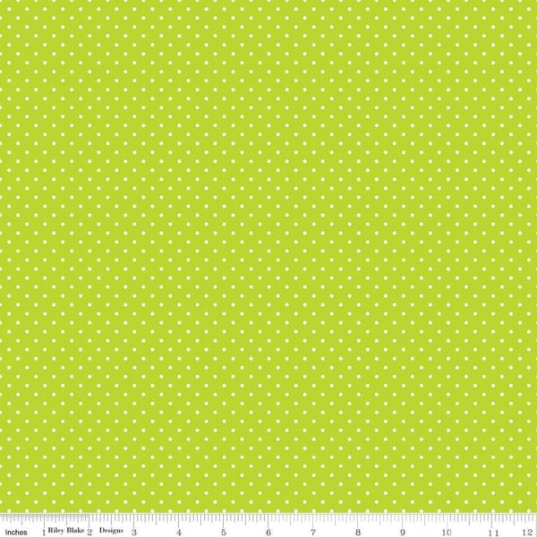 Punkte Stoff Grün Swiss Dots Lime
