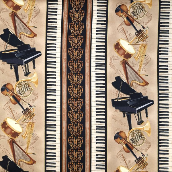 Musik Instrumente Stoff Prelude