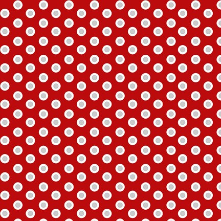 Punkte Stoff Rot Holiday Lane Dots Red