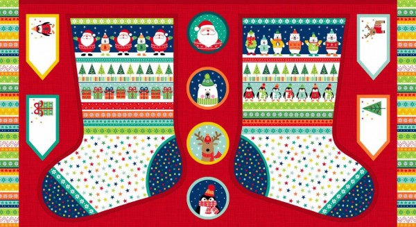Makower Christmas 2017 Novelty Large Stocking