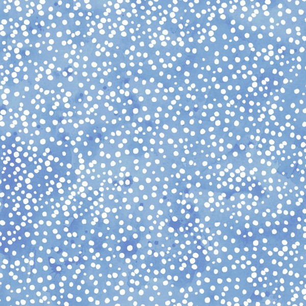 Punkte Schnee Stoff Snow Dots Light Blue Snowville