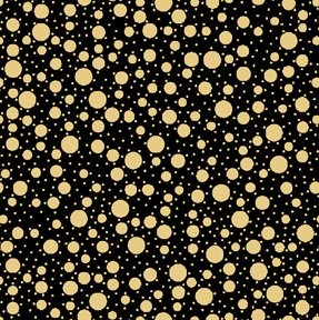 Punkte Stoff Schwarz Gold Holiday Metals Dots