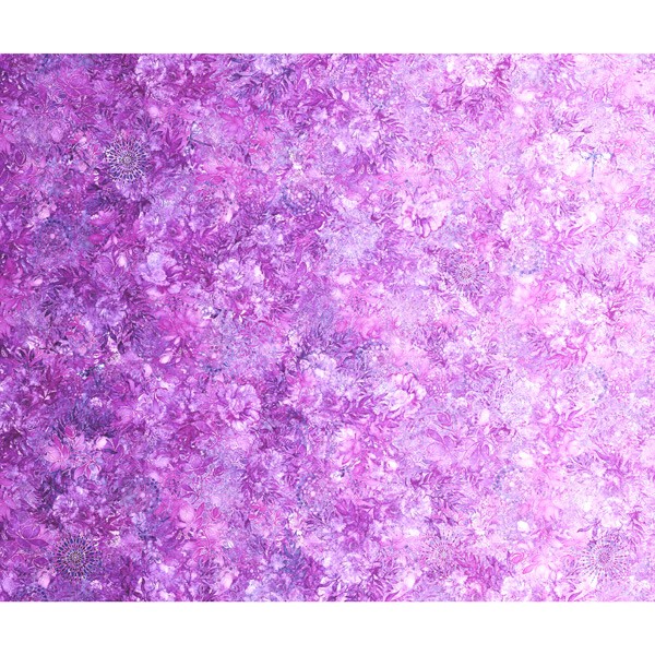 Batik Stoff Hellviolett Floralessence