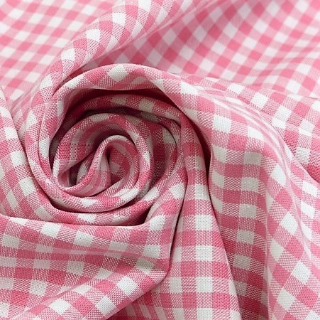 Vichy Karo Stoffe Meterware Rosa %