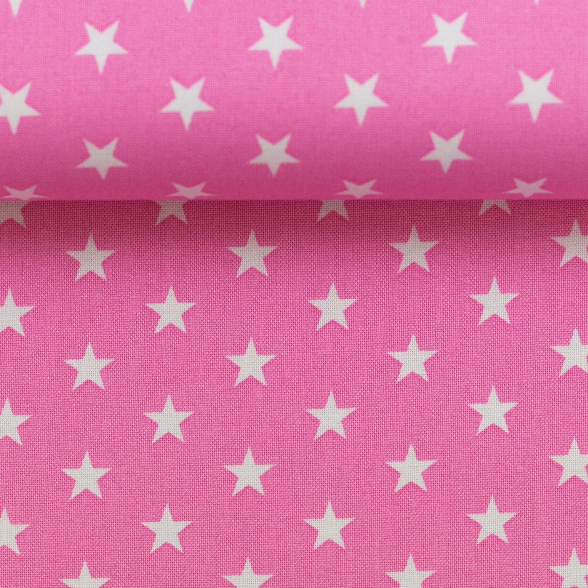 Sterne-Sreifen-Punkte 140cm Dekostoff rosa-pink-türkis 