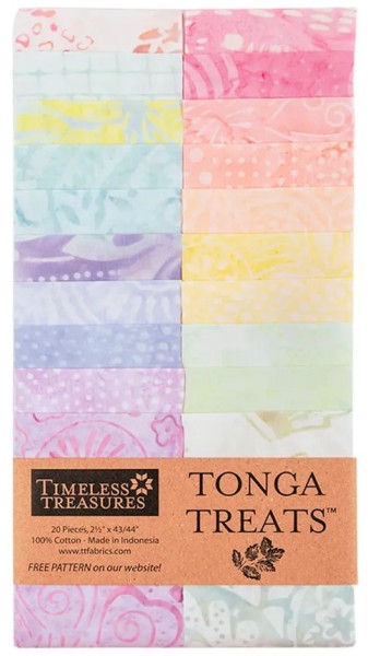 Batik Stoffpaket Tonga Treats Icing 2 1/2 Inch Strips