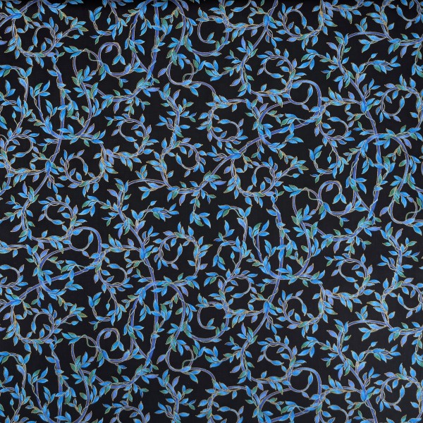 Ranken Stoff Palazzo Black Metallic