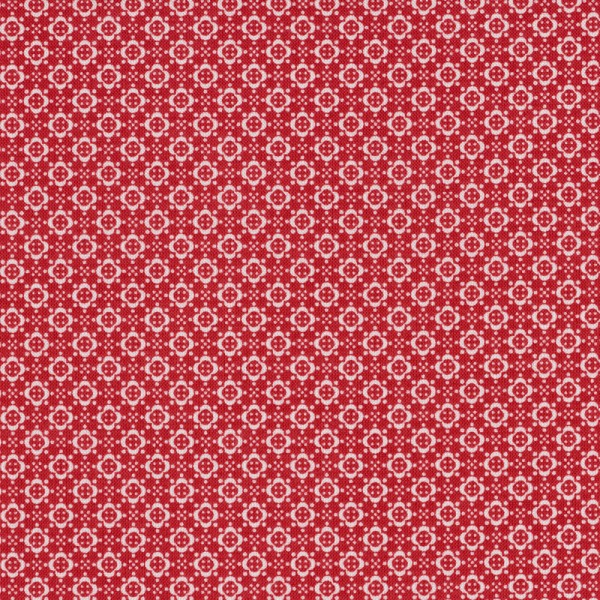 Rest 49cm Muster Stoff Rot Quilters Basic Memories 409