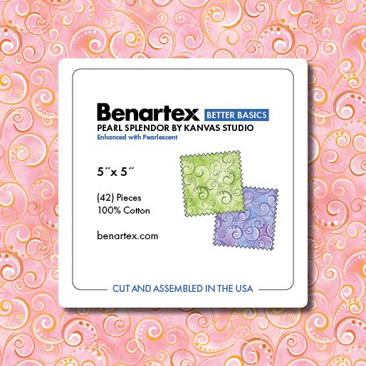 Pearl Splendor 5 Inch Charm Pack Stoffpaket Metallic