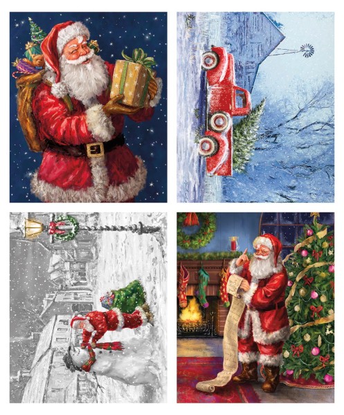 Weihnachtsstoff Kissen Panel Picture a Christmas Digitaldruck