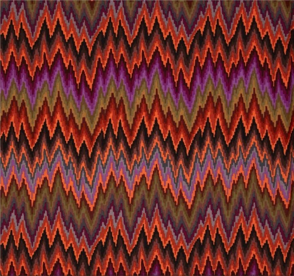 Chevron Flame Brown